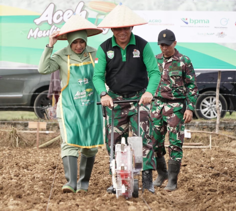 Kodam IM Tanam Jagung 3000 Hektar di 3 Wilayah