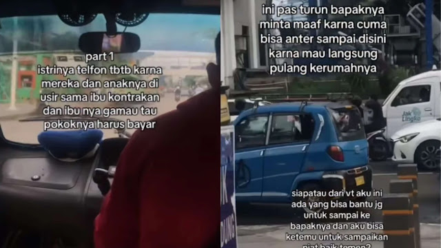 Viral Sopir Bajaj Nangis di Jalan Usai Dengar Kabar Istri Diusir dari Kontrakan