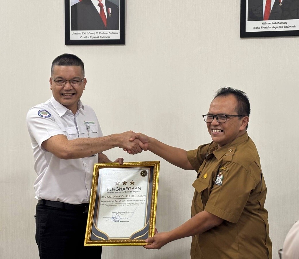 RSU-CND Meulaboh Raih Digital Bintang 3 Dari BPJS Kesehatan
