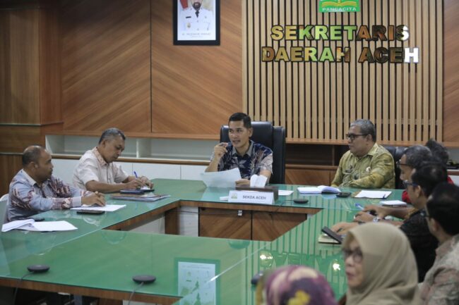 Sekda Aceh Pimpin Rapat Teknis Pengendalian Inflasi Jelang HKBN