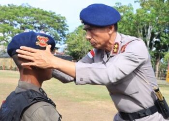 Pimpin Pembaretan Bintara Remaja Brimob, Kapolda Aceh: Jangan Nodai Baret Biru