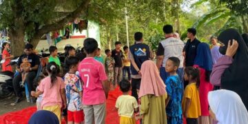 USK Beri Pendampingan Pendidikan Anak Pengungsi Bencana