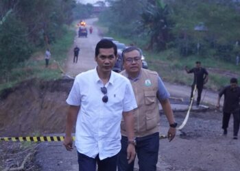 Sekda Tinjau Penanganan Darurat Bencana dan Kerusakan Jalan di Aceh Utara