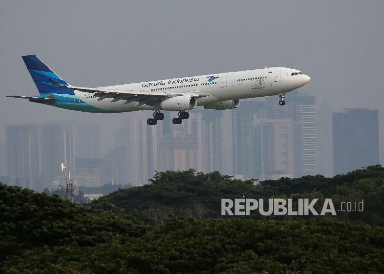Pesawat Garuda Indonesia (Ilustrasi)