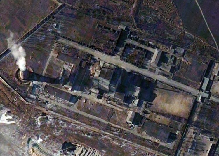File Foto Citra Satelit Yang Menunjukkan Lokasi Reaktor Nuklir Korea Utara (Korut) Yongbyon. Korea Utara (Korut) Mengatakan Uji Coba Senjata Taktis Pandu Terbaru Mereka Berjalan Sukses.