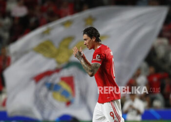 Penyerang Benfica asal Uruguay, Darwin Nunez. Manchester United dikabarkan membidik Nunez.