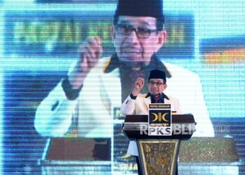 Ketua Majlis Syuro Partai Keadilan Sejahtera (Pks) Salim Segaf Al-Jufri Menyampaikan Arahan Pada Acara Konsolidasi Pasangan Calon Kepala Daerah Pks Se-Indonesia Di Jakarta, Kamis (4/1).