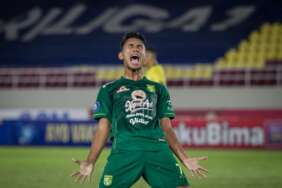 Pesepak bola muda Persebaya Surabaya Marselino Ferdinan