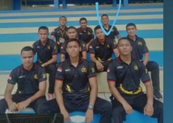 Fahri Fadilah Nur Rizki (21), siswa calon Bintara Polri yang dilingkari dengan warna biru. FOTO/Net