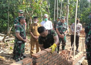 Kasdan IM Brigjen TNI Hadi Basuki, Tinjau Pengerjaan TMMD Kodim 0103/Aut