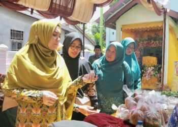 TP PKK Aceh Barat Tinjau Desa Gammawar Blang Beurandang