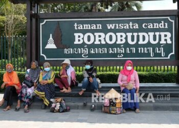 Pengunjung Candi Borobudur Di Kabupaten Magelang, Jawa Tengah, Mencapai 143.333 Wisatawan Selama Masa Libur Lebaran Pada 27 April Hingga 8 Mei 2022. (Ilustrasi)