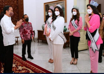 Terima Kunjungan Puteri Indonesia 2022 dan Miss Universe 2021, Jokowi Bicara KTT G20