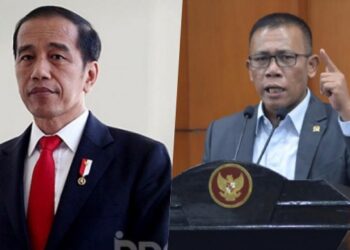 Presiden ke-7 Republik Indonesia, Joko Widodo (Jokowi). Politisi PDI Perjuangan, Masinton Pasaribu. FOTO/Kolase