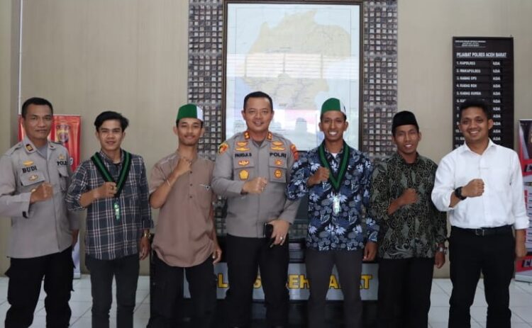 Audensi Dengan HMI, Kapolres Aceh Barat: Setiap Kegiatan Positif Kita Dukung