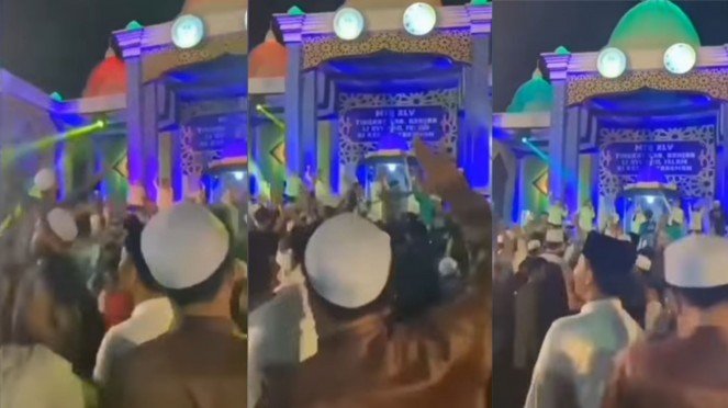 Grup gambus pengisi hiburan pada acara MTQ tingkat Kabupaten Banjar di Kecamatan Mataraman, Kalimantan Selatan, pada Rabu malam 15 Juni 2022. FOTO/Tangkapan Layar Grup gambus pengisi hiburan pada acara MTQ tingkat Kabupaten Banjar di Kecamatan Mataraman, Kalimantan Selatan, pada Rabu malam 15 Juni 2022. FOTO/Tangkapan Layar
