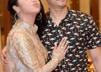 Dewi Perssik dan Angga Wijaya (Seno/tabloidbintang.com)