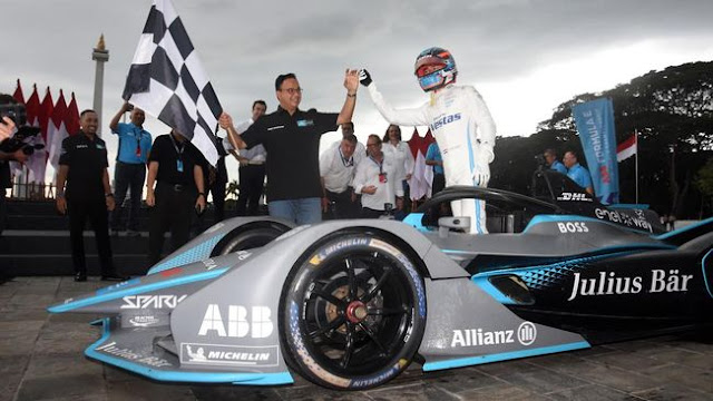Gubernur Dki Jakarta, Anies Baswedan Bersama Juara Formula E. Foto/Net