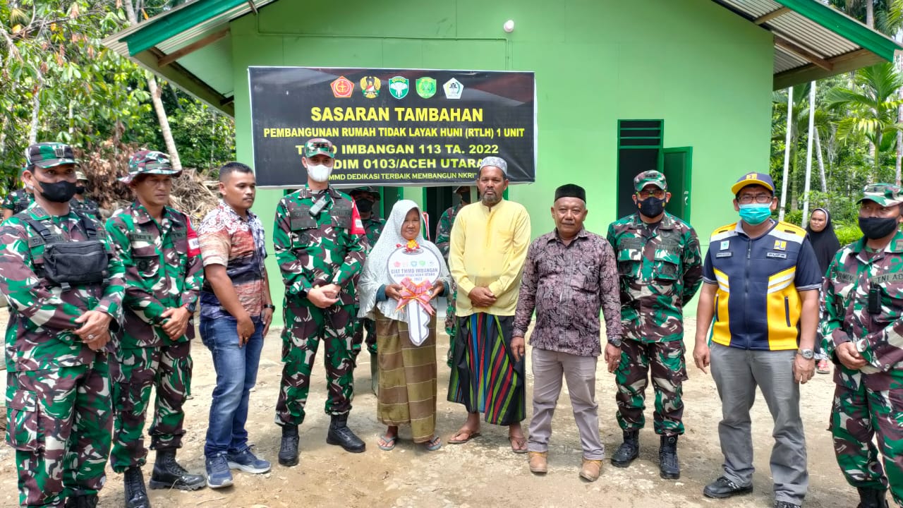 Program TNI Manunggal Membangun Desa (TMMD) Imbangan ke-113 Kodim 0103/Aceh Utara resmi ditutup. FOTO/Net