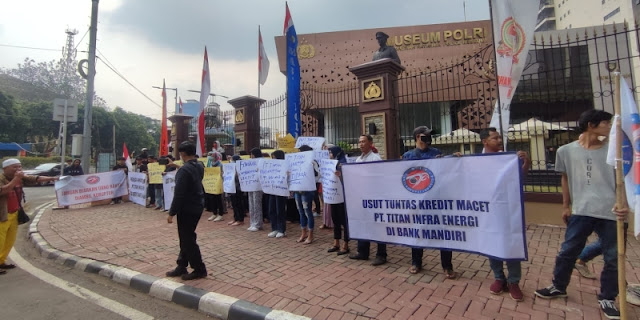 KAKI Geruduk Mabes Polri, Minta Kasus Kredit Macet PT Titan Infra Energi Diusut Tuntas