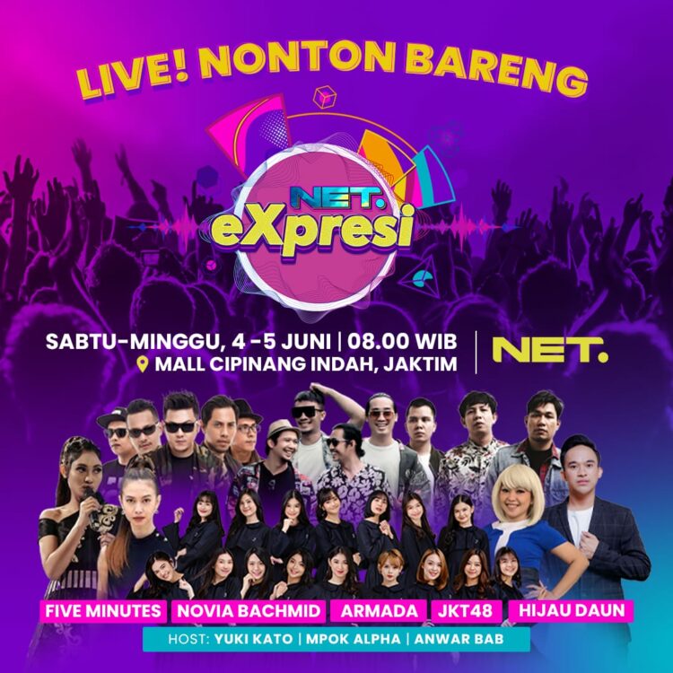 Program Baru “Expresi” dan “Zona Musik” di Net TV, Ajak Musisi Indonesia Kembali Temui Penggemar