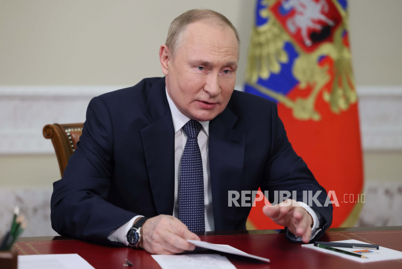 Presiden Rusia, Vladimir Putin. FOTO/Reuters