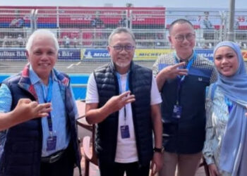 Elite Partai Amanat Nasional (PAN) turut serta meramaikan gelaran balap Formula E Jakarta atau Jakarta E-Prix 2022 di kawasan Ancol, Jakarta, pada hari ini Sabtu (4/6). FOTO/Dok. Pribadi