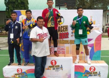 Klasemen Sementara Perolehan Medali POPDA Aceh Jumat 24 Juni