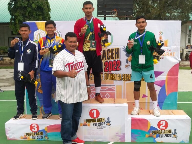 Klasemen Sementara Perolehan Medali POPDA Aceh Jumat 24 Juni