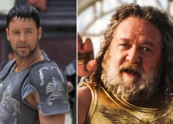 Pangling! Russel Crowe Memerankan  Zeus di Thor: Love and Thunder, Gemuk dan Tua