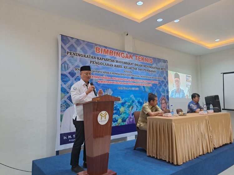 Kepala Dinas Kelautan dan Perikanan Kabupaten Aceh Utara, melalui Kabid Pengawasan Sumberdaya Kelautan dan Perikanan Teuku Johan Maulana. FOTO/Dok, KKP Aceh Utara