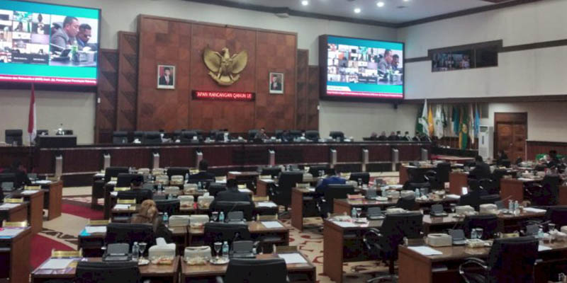 Ruang Sidang Paripurna Dewan Perwakilan Rakyat Aceh (DPRA). FOTO/Dok, DPRA