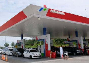 Tempat pengisian Bahan Bakar Minyak (BBM) Pertamax Turbo dan Dex Series. FOTO/Net