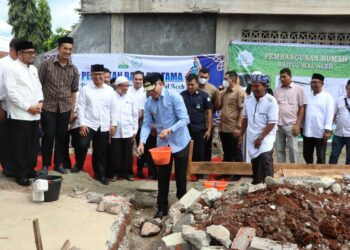 Gubernur Letakkan Batu Pertama Pembangunan Rumah Baitul Mal Aceh