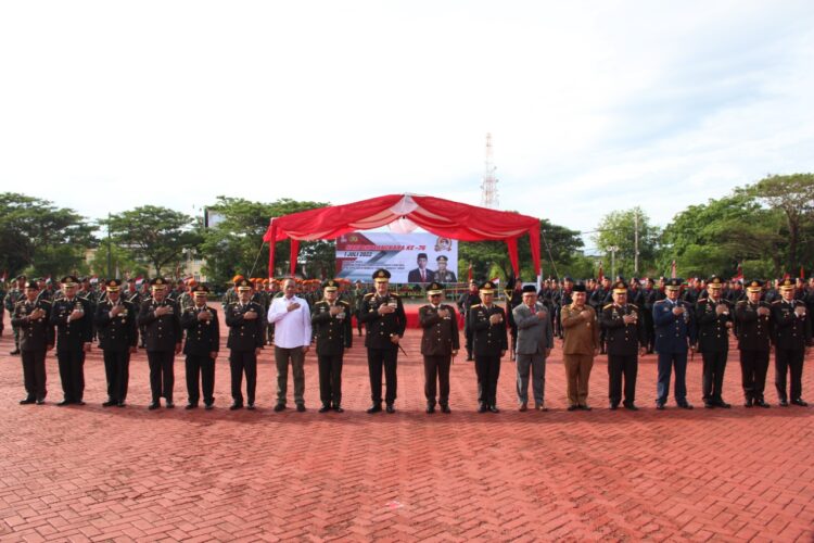 Inspektur Kodam Iskandar Muda Hadiri Upacara HUT Bhayangkara ke-76