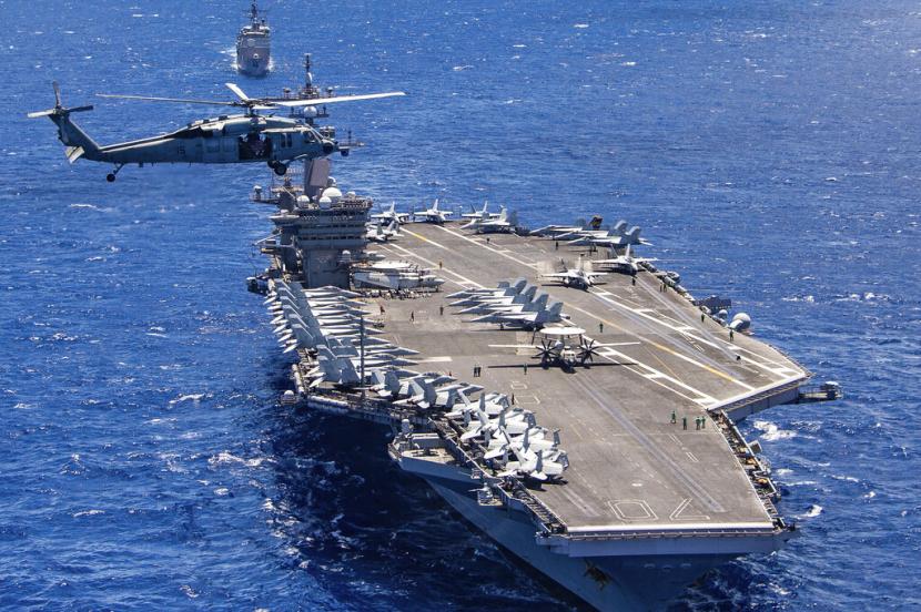Kapal Perang AS Transit di Taiwan, China Kerahkan Kapal Induk