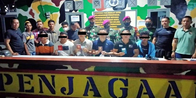TNI AL Serahkan Enam Terduga Intelijen Asing ke Kantor Imigrasi Sebatik