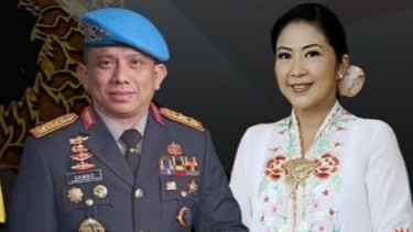 Mantan Kadiv Propam Polri, Irjen Pol Ferdy Sambo saat foto bersama dengan Istri, Putri Candrawathi. FOTO/Net
