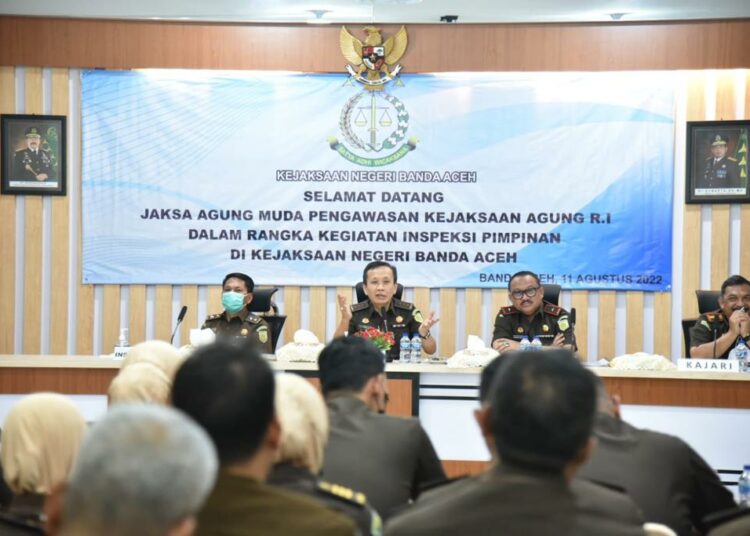 Jamwas Kejagung Ingatkan Kejari Banda Aceh Tingkatkan Kinerja Dan Jaga Marwah Kejaksaan