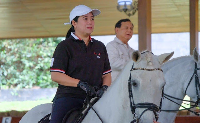 Puan Tersipu Saat Prabowo Sebut Kemungkinan Berduet dengannya di Pilpres 2024