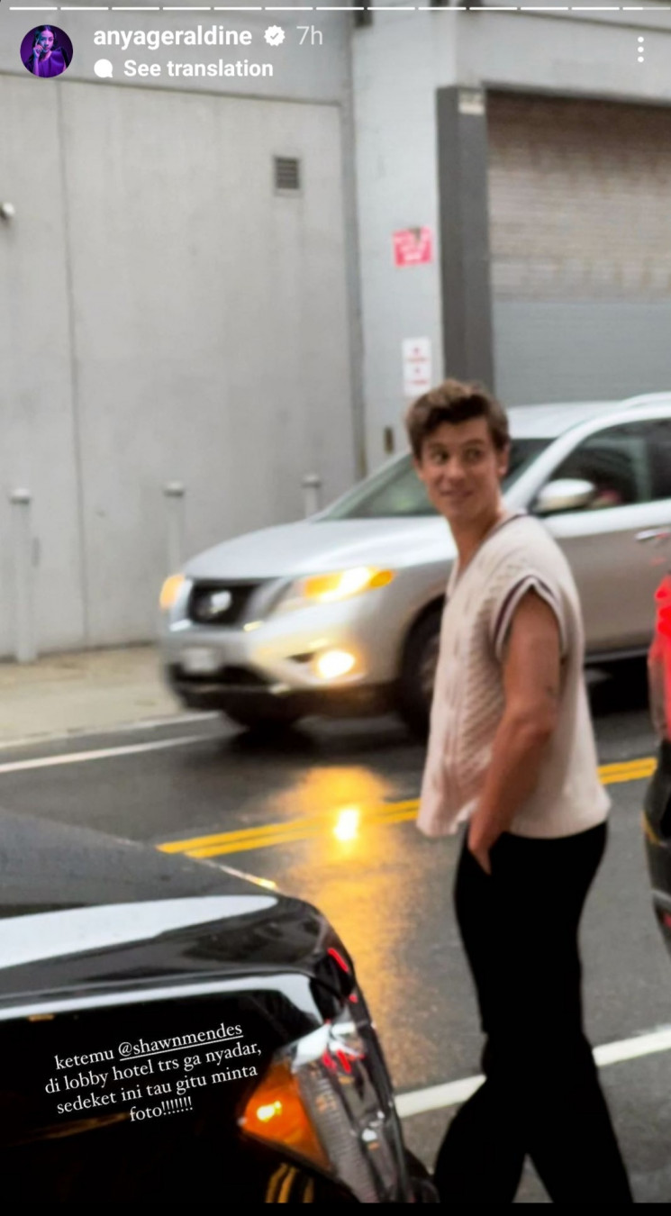Anya Geraldine Nggak Nyadar Ketemu Shawn Mendes, Nyesel Nggak Sempat Foto!