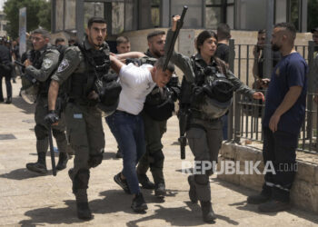 Sepanjang pekan lalu, pasukan Israel telah menangkap 72 warga Palestina. Ilustrasi.