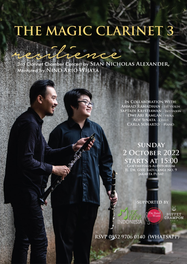 2,5 Tahun Vakum, Nicholas Alexander Siap Tampil di 3rd Clarinet Chamber Concert