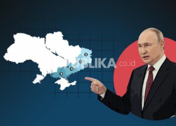 Grafis Empat Wilayah Ukraina Dicaplok Rusia