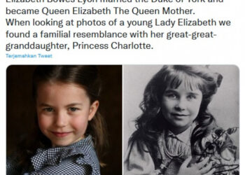 Putri Charlotte Dan Ibu Suri Saat Kecil. (Instagram)