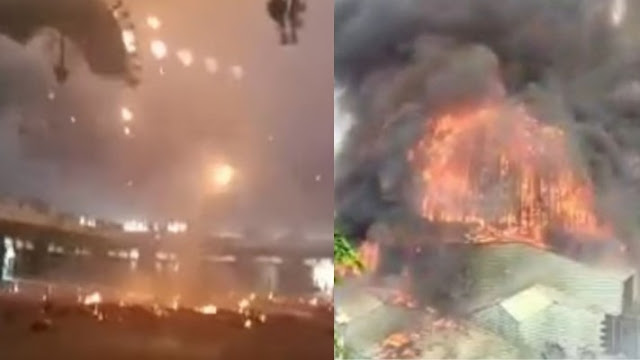 Ngeri, Rekaman Video dari Dalam Masjid saat Jakarta Islamic Center Terbakar
