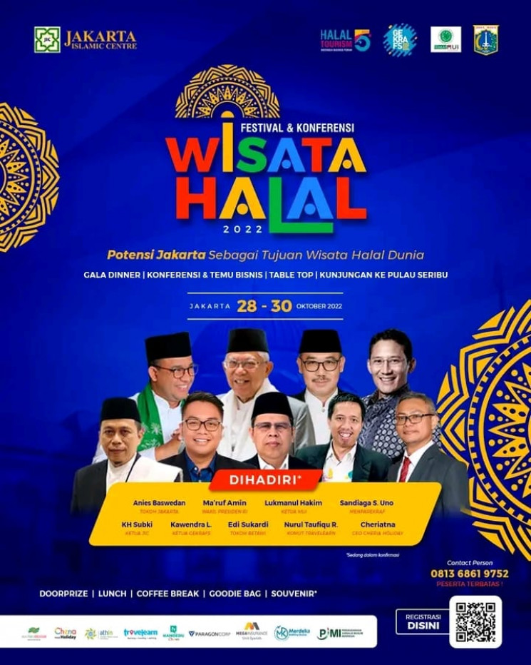 Festival &amp;amp; Konferensi Wisata Halal digelar 3 hari.