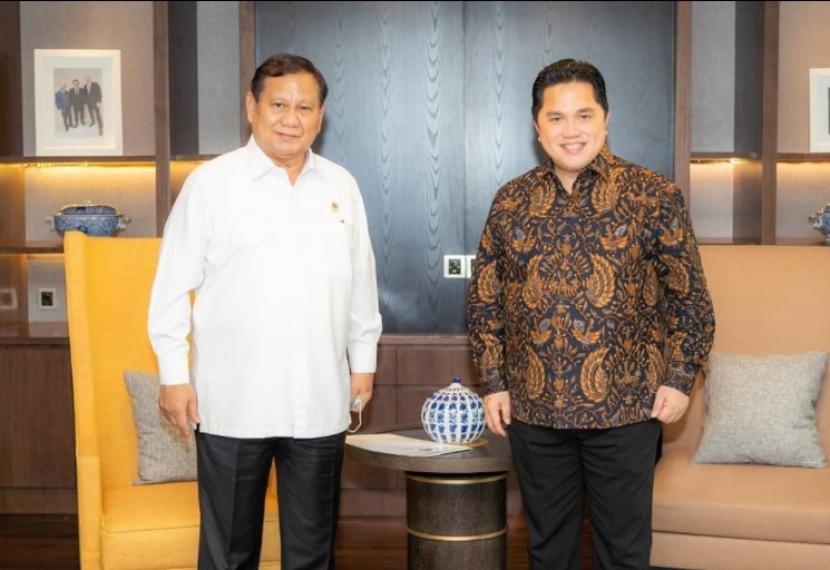 Elektabilitas Tertinggi, Prabowo-Erick Thohir Duet Ideal untuk Pilpres 2024
