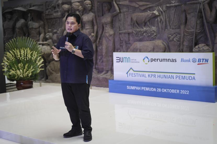 Menteri BUMN Erick Thohir ingin millenial muda BUMN menjadi pemimpin masa depan Indonesia sebagai pahlawan BUMN yang siap berkontribusi untuk masyarakat Indonesia. (ilustrasi).
