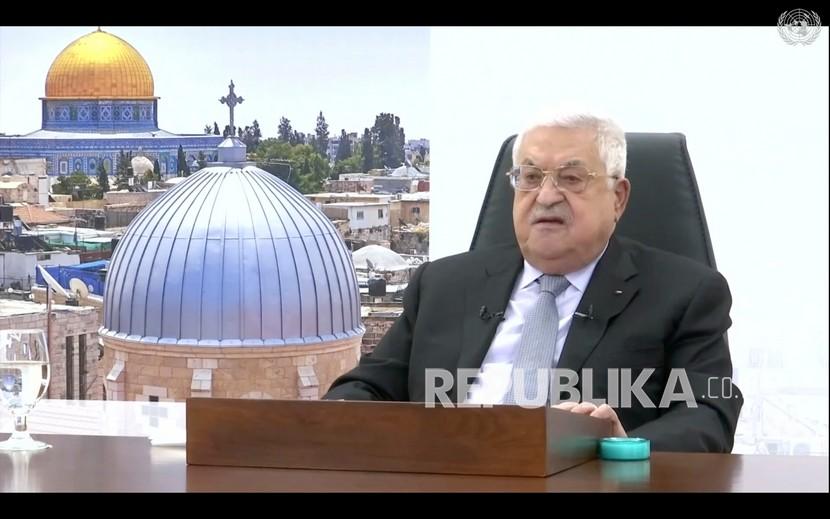 Presiden Palestina Mahmoud Abbas. Mahmoud Abbas: Perdamaian Terwujud Ketika Mengembalikan Hak Rakyat Palestina